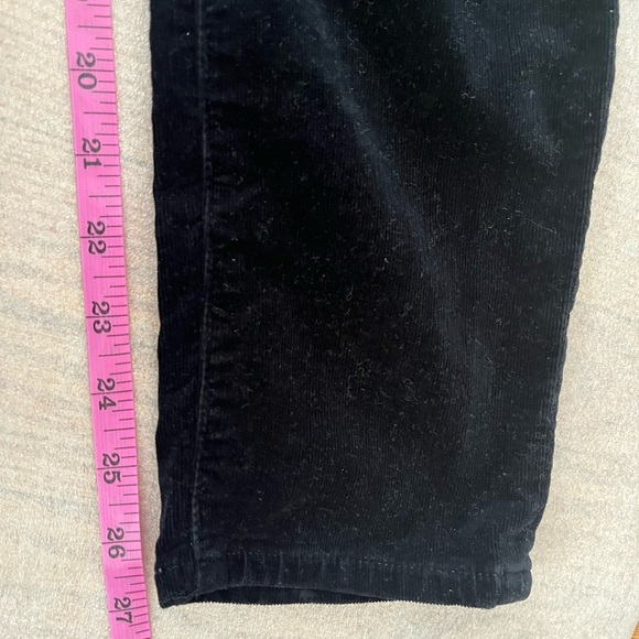 [30RIns27”]AG Moto Stevie Ankle Mid-Rise Slim Straight Black Corduroy - Picture 8 of 9